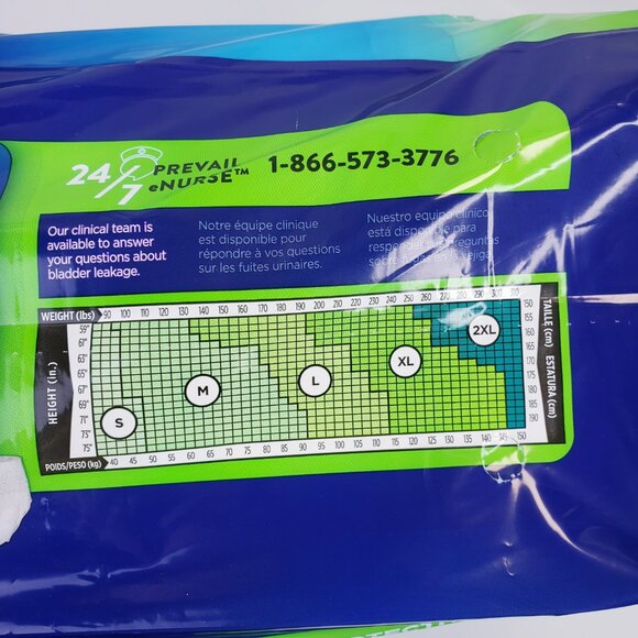 1 Pack of 20 Count ~ 2XL Prevail Per-Fit Adult Daily Underwear EXTRA Absorbency - Picture 3 of 3